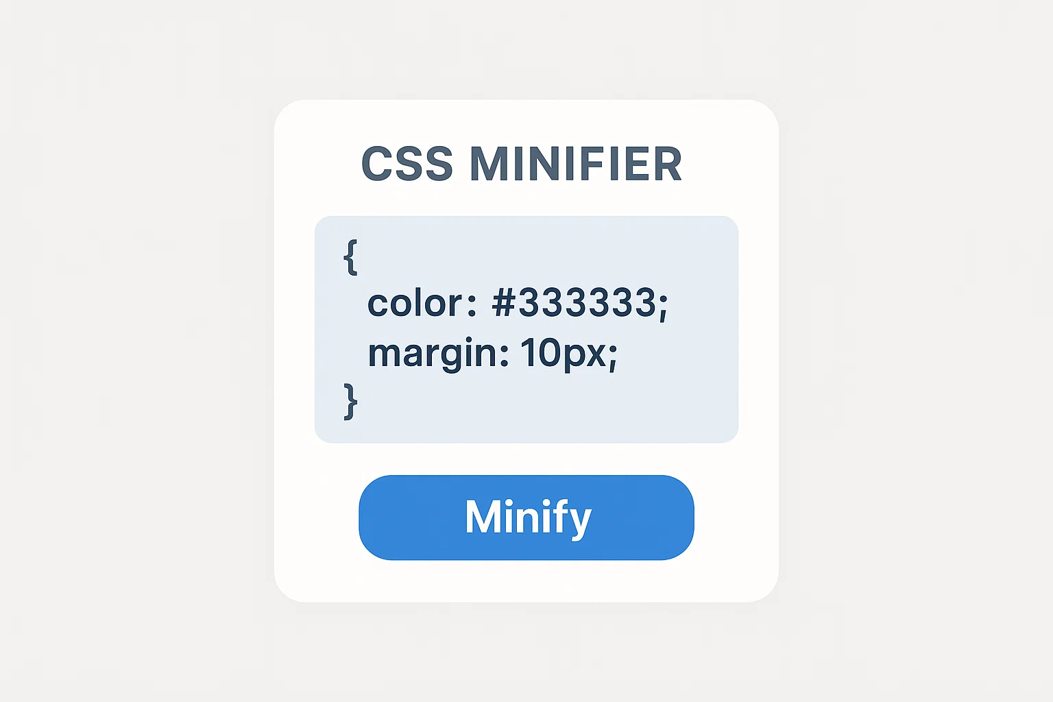 Free Online CSS Minifier