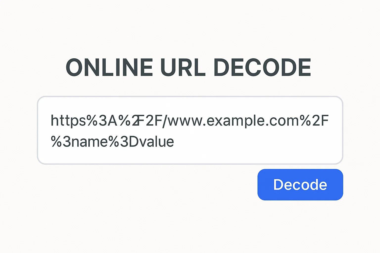 Online URL Decode